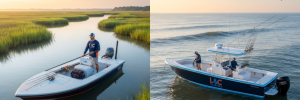 Inshore and nearshore fishing waters of the Grand Strand near North Myrtle Beach