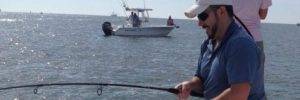 Anglers enjoying a private fishing charter near Myrtle Beach