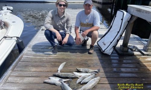 Speckled Sea Trout fishing with North Myrtle Beach Fishing Charters